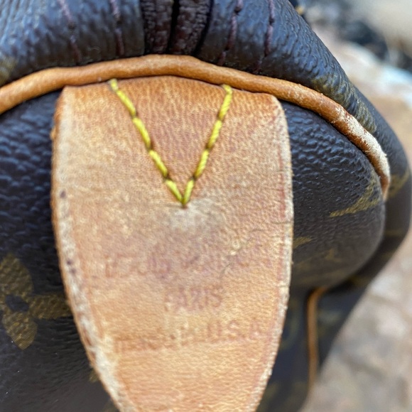 Auth Louis Vuitton speedy 35 rare scarf monogram bag showstopper ❤️❤️ - Picture 8 of 10